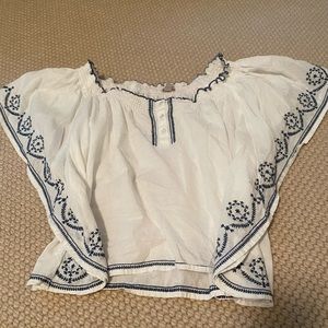 Urban Outfitters Ecote Embroidered Top